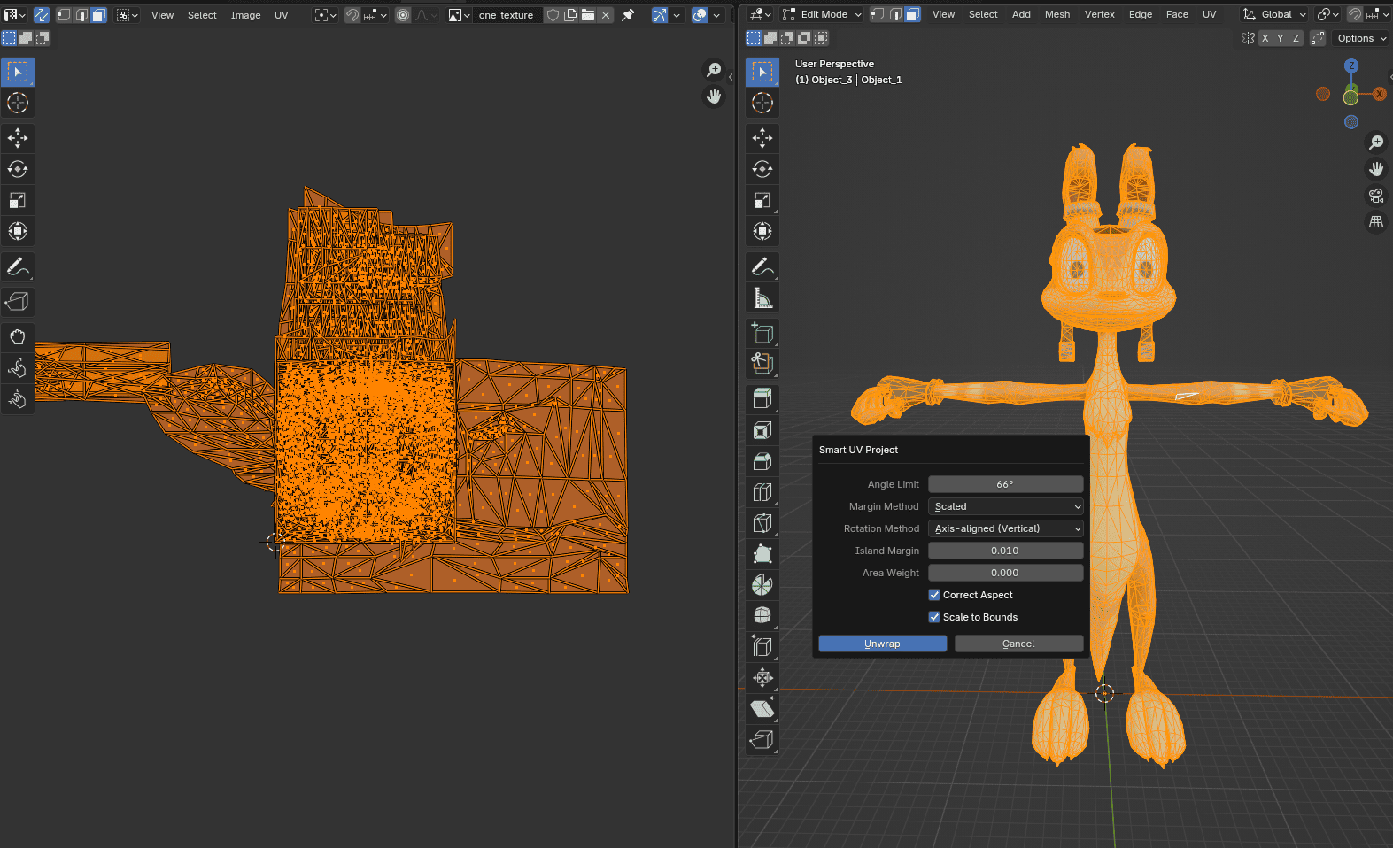 UV mess fix in progress